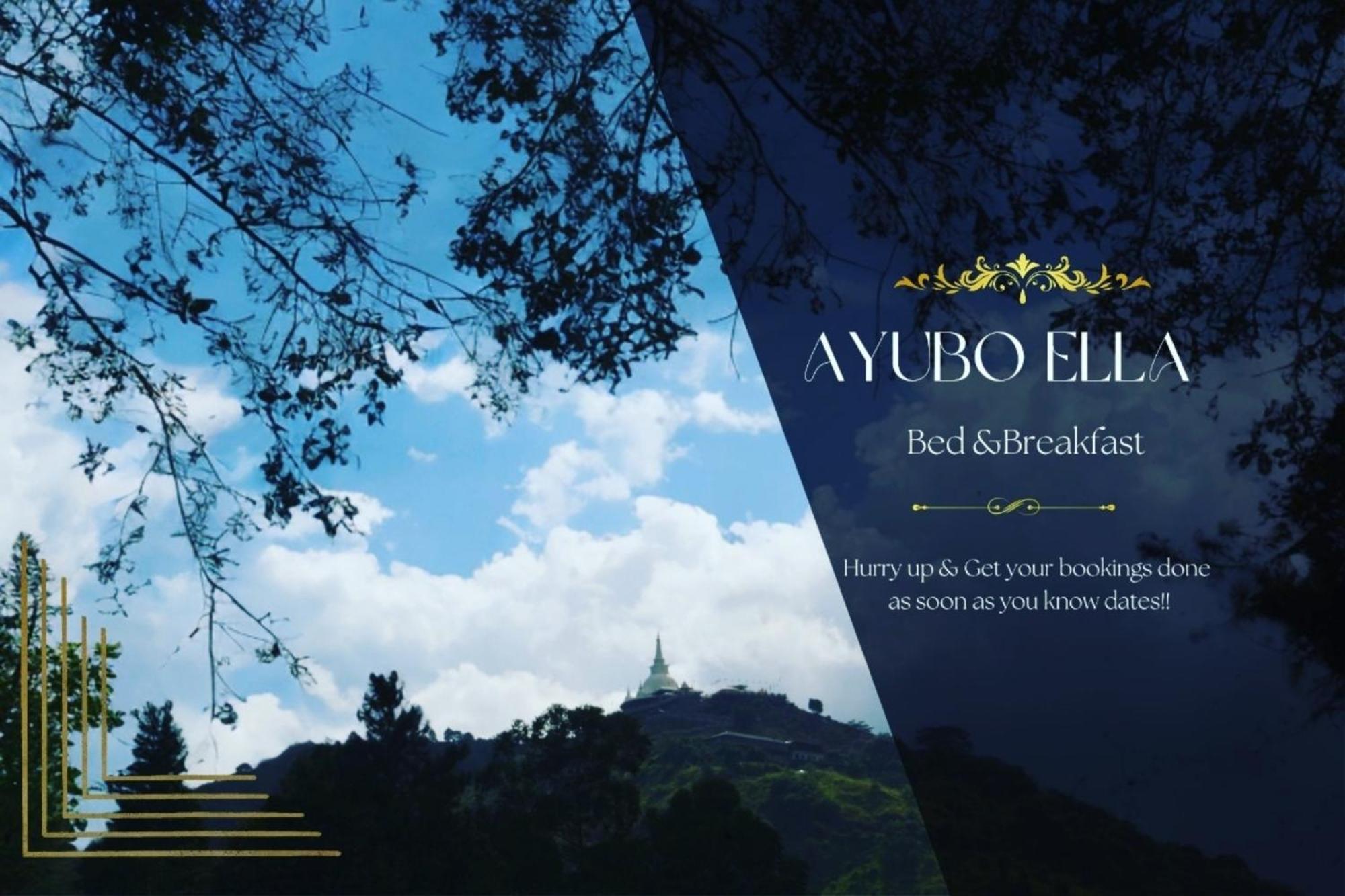 Ayubo Ella - Bed & Breakfast Exteriér fotografie